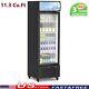 Commercial Single Door Merchandiser Refrigerator 11.3 Cu. Ft with LED Lighting
