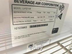 Cooler/ 1 Glass Door Beverage Air LV12-1-B /24 1/8 One Section Merchandiser