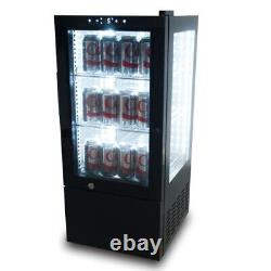 Countertop Display Merchandiser Refrigerator 2.5 cu. Ft. 4 View Black