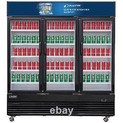 Dukers DSM-69R 69.4 cu. Ft. Commercial Display Cooler Merchandiser Refrigerator