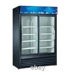 Falcon Food Service 42.5 cu. Ft. Two Sliding Glass Door Refrigerated Merchandiser