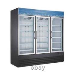 Falcon Food Service 57.5 cu. Ft. Three Door/Glass Door Refrigerated Merchandiser