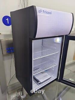 Fricool 1.5 Cu. Ft Countertop Display Cooler Countertop Merchandiser Refrigerator