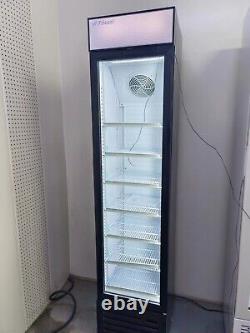 Fricool 16.5 Narrow Glass Door Refrigerator Cooler Swing Door NEW