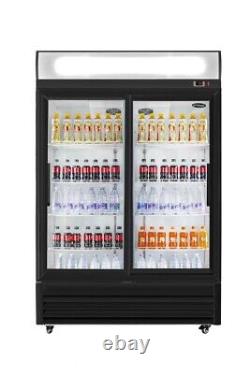 Fricool 51 Glass Door Merchandiser Refrigerator Beverage Cooler Sliding door