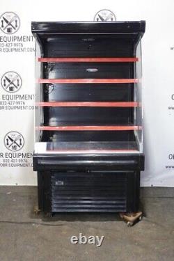 Hussmann 40 Black Vertical Open Air Refrigerated Merchandiser Model Gsvm-4072