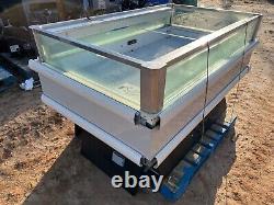 Hussmann Narrow Island Refrigerated Coffin Case Cold Food Display Merchandiser