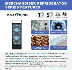 Merchandiser Commercial Glass Door Beverage Refrigerator Display Cooler 8 Cu. Ft