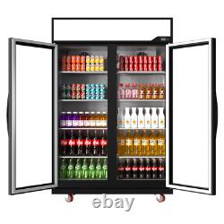 Merchandiser Refrigerator Glass Door Commercial Display Beverage 39 Cu. Ft New