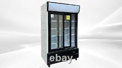 NEW 48 Commercial Merchandiser Refrigerator Sliding Glass Two Door Display NSF