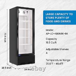 NEW Commercial Glass Door Merchandiser Refrigerator Display Cooler NSF ETL 17 CF
