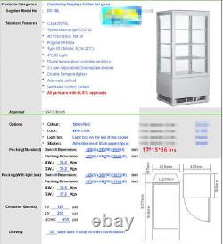 NEW Merchandiser Refrigerator Cooler Countertop Display 17 x 15 x 36 NSF ETL