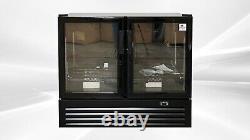 NEW Merchandiser Upright Two Glass Door Refrigerator Cooler 46 x 25 x 41 NSF