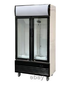 NSF Commercial 2 Glass Door Cooler Refrigerator Display Merchandiser