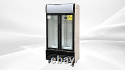 New 35 Wide Commercial Merchandiser Glass Door Refrigerator CLG-400BF NSF ETL