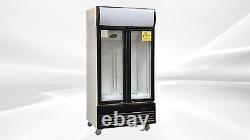 New 35 Wide Commercial Merchandiser Glass Door Refrigerator CLG-400BF NSF ETL