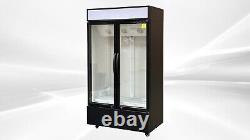 New 41 Wide Commercial Merchandiser Glass Door Refrigerator Cooler NSF ETL