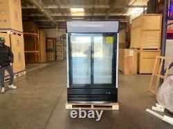 New 48 Sliding Glass Door Commercial Merchandiser Cooler Refrigerator NSF ETL