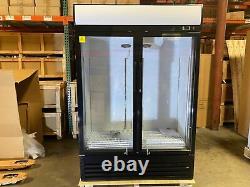 New Commercial Refrigerator Merchandiser Two Glass Door Display Cooler NSF ETL