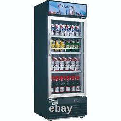 New Dukers DSM-12R Commercial Single Glass Swing Door Merchandiser Refrigerator