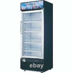 New Dukers DSM-12R Commercial Single Glass Swing Door Merchandiser Refrigerator
