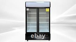 New Two Door Commercial Merchandiser Cooler Refrigerator NSF ETL 48 x 29 x 80