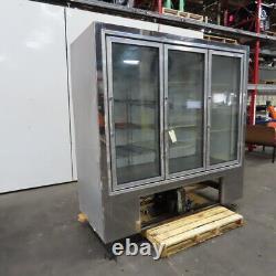 Pinnacle WBSC-3 70 Wide x 20 Deep 3 Door Merchandiser Refrigerator Glass Front