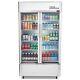 Premium Levella Two Door Glass Beverage Merchandiser Refrigerator, PRN165DX