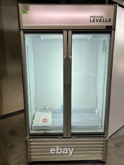 Premium Levella Two Door Glass Beverage Merchandiser Refrigerator, PRN165DX