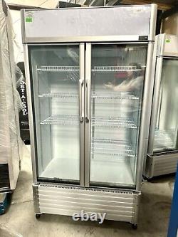 Premium Levella Two Door Glass Beverage Merchandiser Refrigerator, PRN165DX