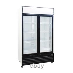 Procool CSD-1000 2 Door Display Beverage Cooler Merchandiser Refrigerator