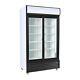 Procool Double Sliding Door Display Beverage Cooler Merchandiser Refrigerator