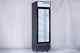 SDGR 23'' Black Swing Glass Door Merchandiser Refrigerator