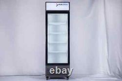 SDGR 24'' Black Swing Glass Door Merchandiser Refrigerator