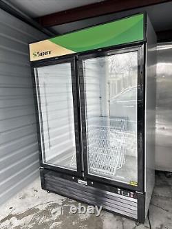 Supera G2m-sw-48-w-1 Used 2 Door Glass Refrigerator Merchandiser