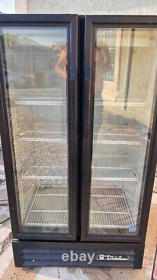 True 2 Glass Door Merchandiser Swing Door Refrigerator Model GDM-30-LD