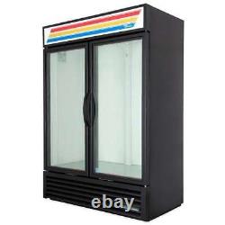 True 2 Section Glass Swing Door Merchandiser Refrigerator GDM-49-HCTSL01 Cooler