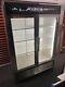 True GDM-49 Glass Two 2 Door Reach In Refrigerator Merchandiser with LED Stainless