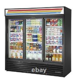 True GDM-69-HC-LD 69 cu ft Refrigerated Merchandiser with 3 Sliding Doors