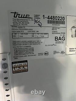 True GDM-72 Glass Three 3 Door Reach In Refrigerator Merchandiser Cooler