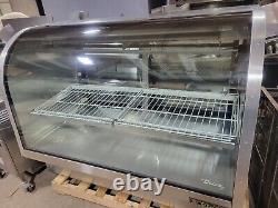 True Tcgg-60-s 60 Curved Glass Refrigerated Deli Merchandiser Deli Case