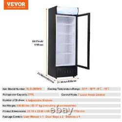 VEVOR Commercial Merchandiser Refrigerator Cooler 9.7 Cu. Ft /275L with 4 Shelves