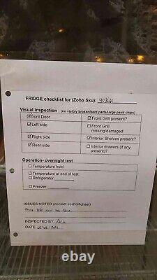 VWR True Double Door Glass Refrigerator GDM-47 with Shelves