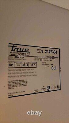 VWR True Double Door Glass Refrigerator GDM-47 with Shelves