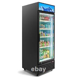 WILPREP 28 Commercial Merchandiser Glass Door Cooler Refrigerator 22.4Cu. Ft