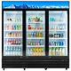 WILPREP 72 ETL Commercial Merchandiser 3 Glass Door Cooler Refrigerator 72.4 CF